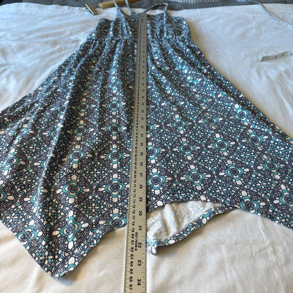 Juicy Couture Girls Sleeveless Aztec Knit Dress Large (10-12) Asymmetrical Hem - Picture 9 of 10